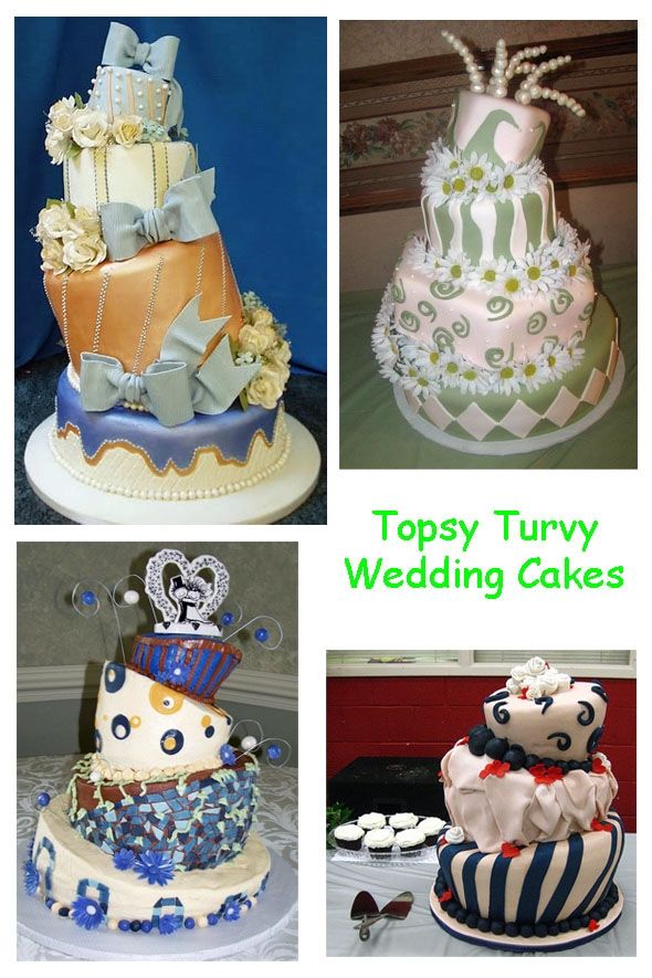 Topsy Turvy Wedding Cakes