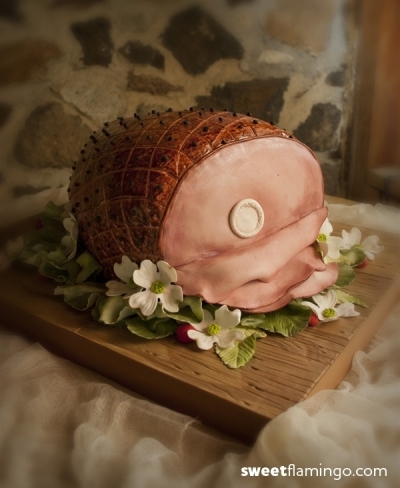 the ham wedding cake