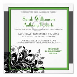 Emerald Wedding Invitation